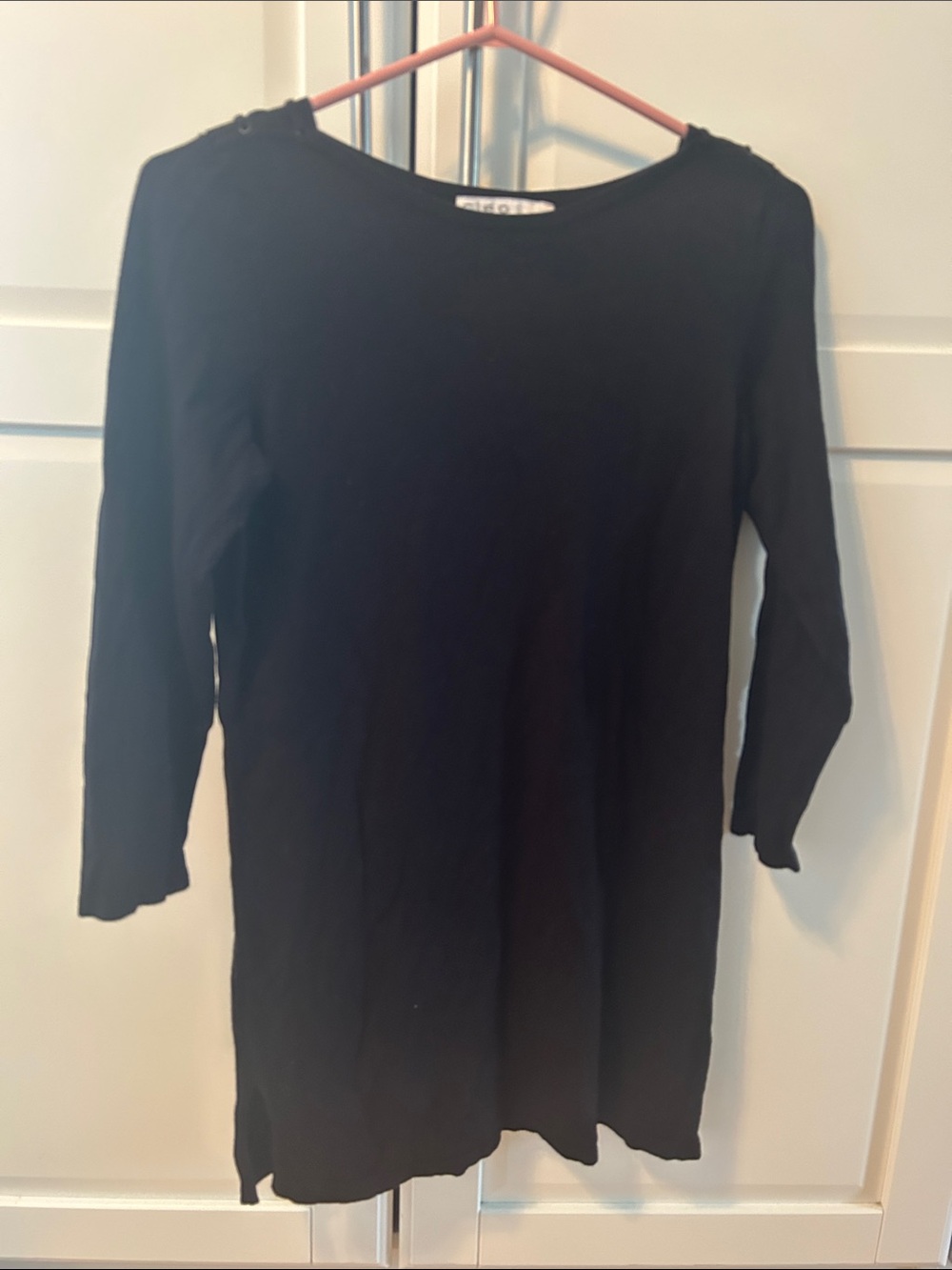 cleo Black Tunic Top